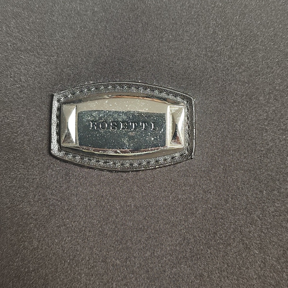 Rosetti Black Shoulder Bag with Silver Plaque - Picture 5 of 5